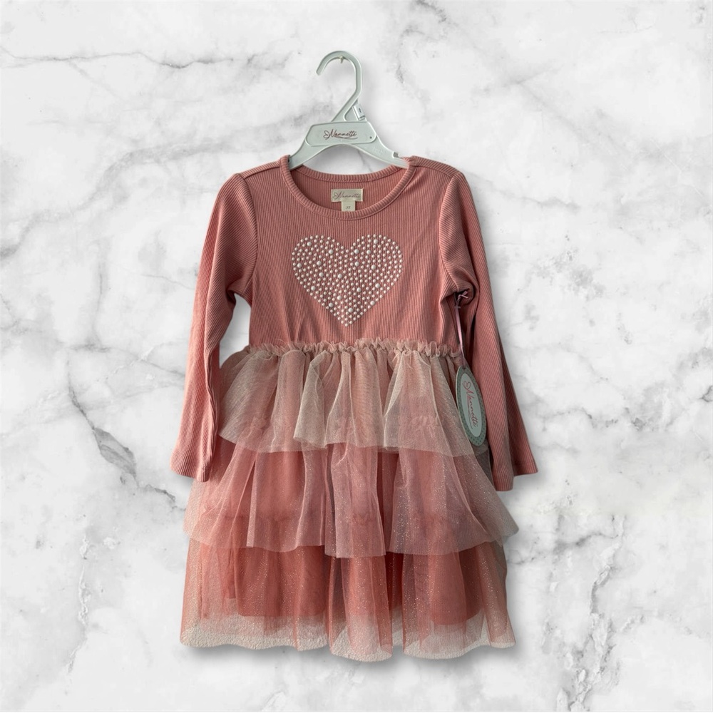 Pink Heart Tulle Dress